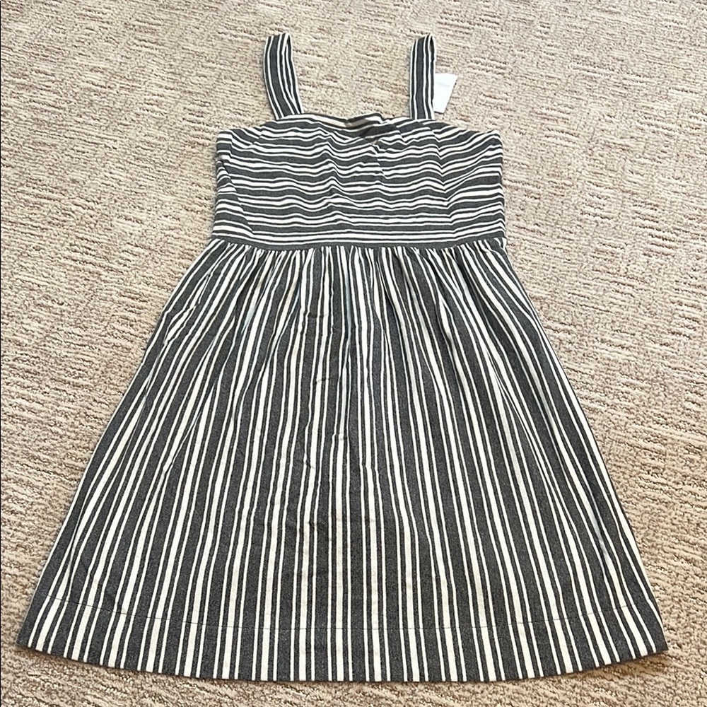 Striped dress- Black and grey size xs